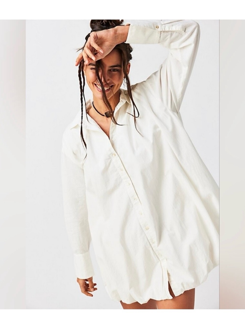 Free People Nova‎ Shirt Dress size large nwt